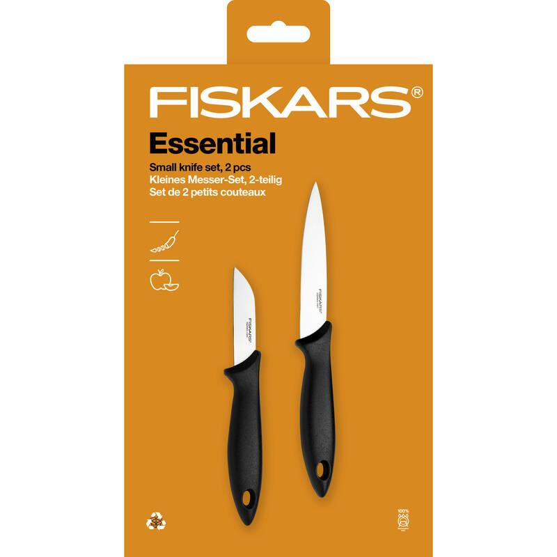 Sada kuchyňských nožů Fiskars Essential 2 ks, nerez, Sada, kuchyňských, nožů, Fiskars, Essential, 2, ks, nerez