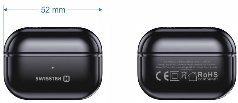 Sluchátka Swissten Minipods černá