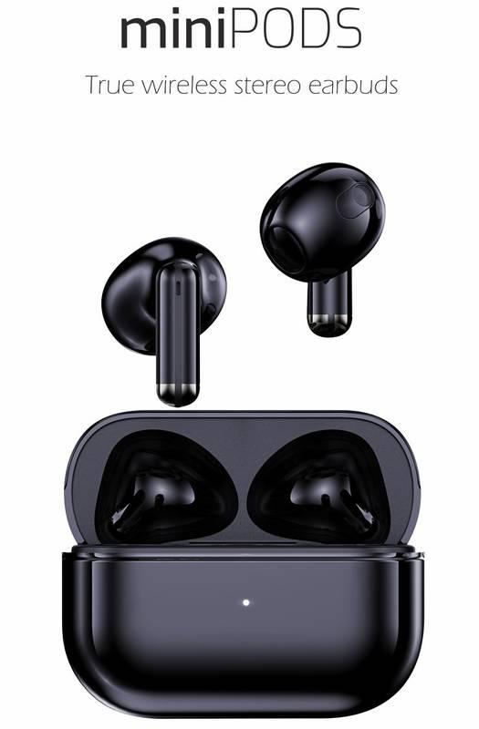 Sluchátka Swissten Minipods černá