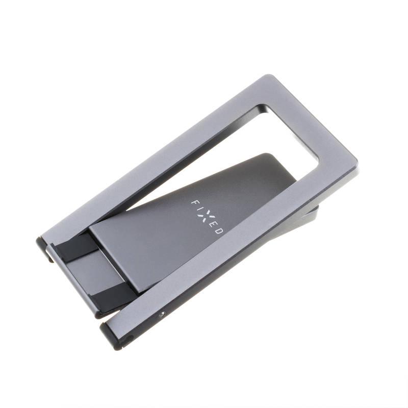 Stojánek FIXED Frame Pocket na stůl šedý