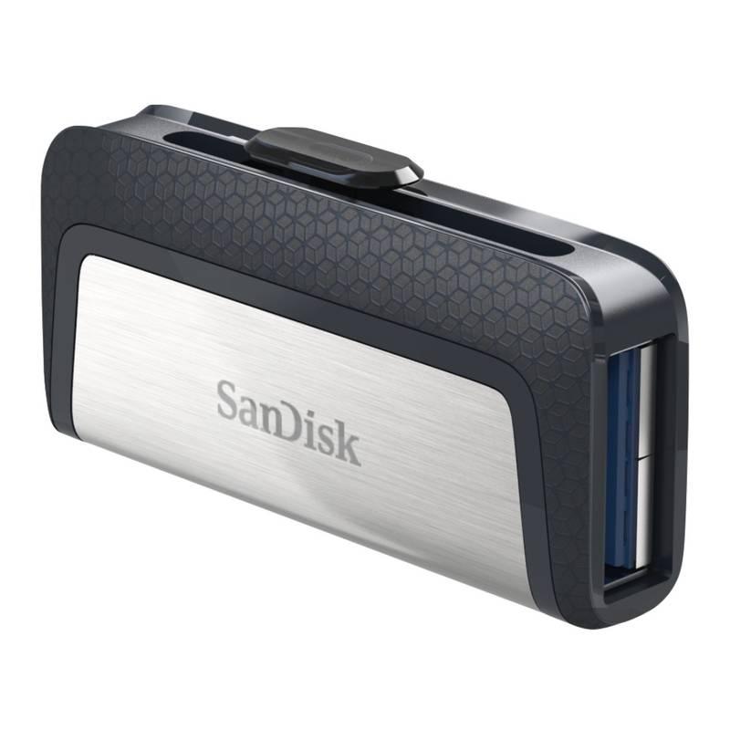 USB Flash SanDisk Ultra Dual 64 GB OTG USB-C USB 3.1 černý stříbrný