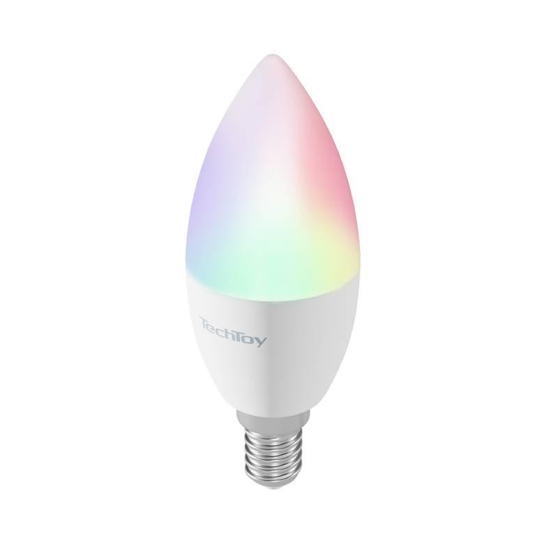Chytrá žárovka TechToy RGB, 4,5W, E14, 3ks