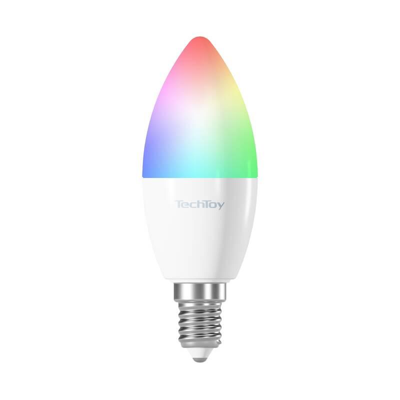 Chytrá žárovka TechToy RGB, 6W, E14, ZigBee, 3ks
