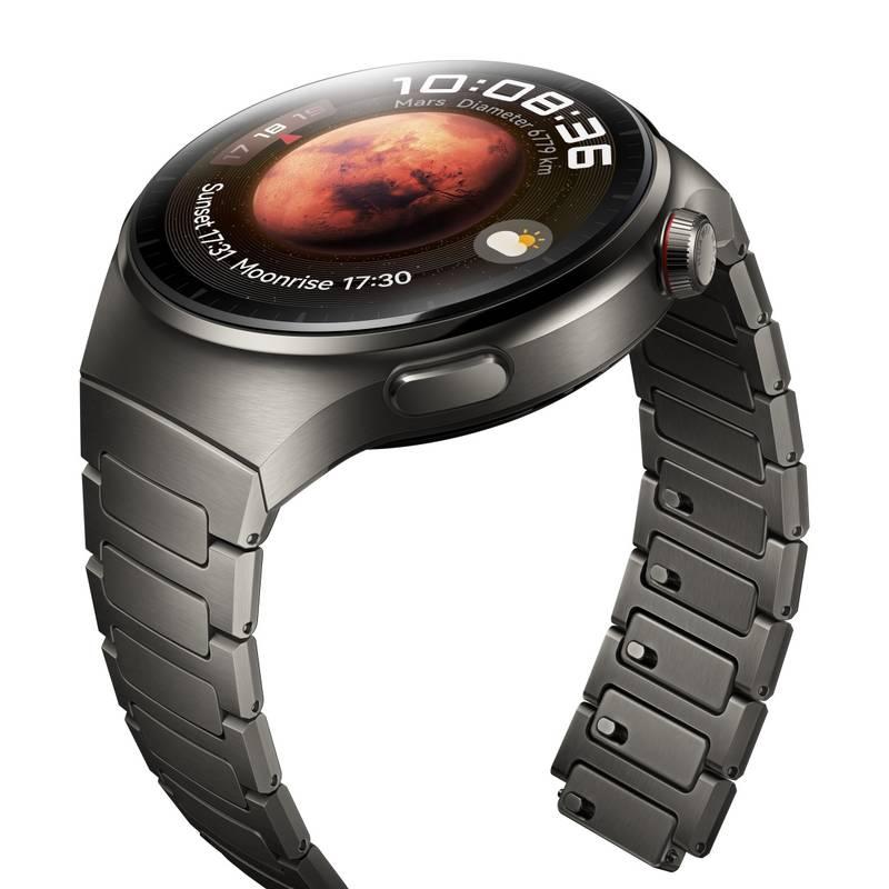 Chytré hodinky Huawei Watch 4 Pro - Aerospace-Grade Titanium Alloy Case Titanium Strap