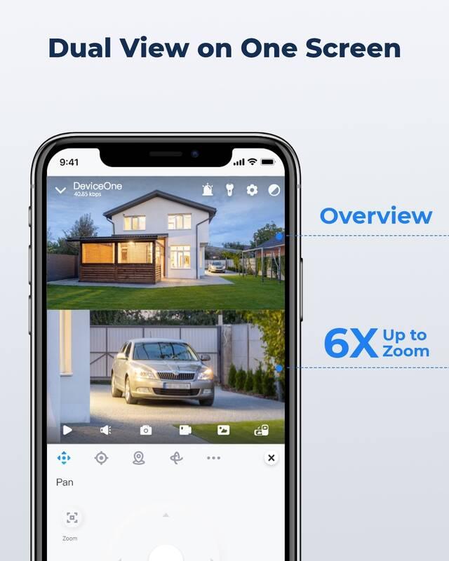 IP kamera Reolink Trackmix bílá