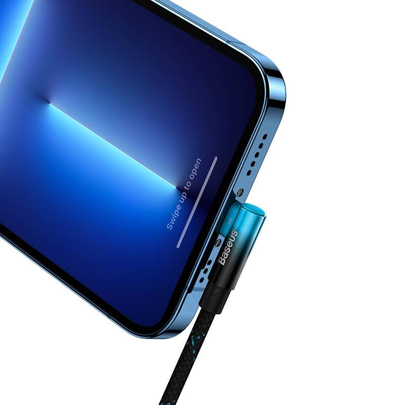 Kabel Baseus USB-C Lightning, 20W, 1m černý modrý