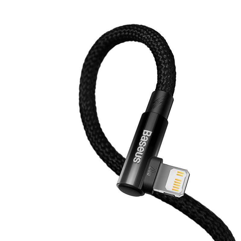 Kabel Baseus USB-C Lightning, 20W, 2m černý