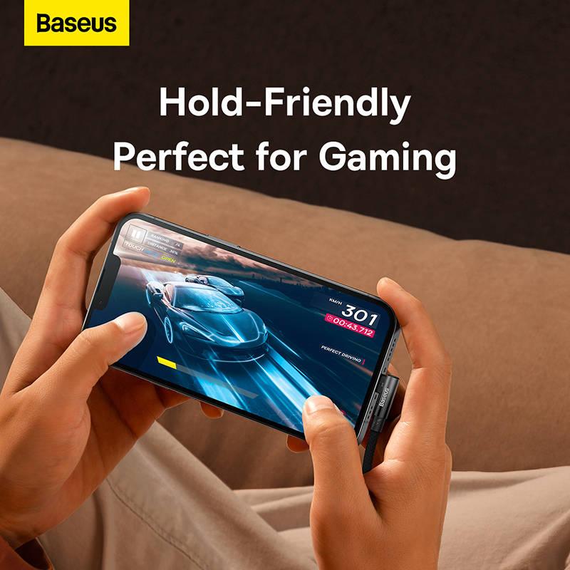 Kabel Baseus USB-C Lightning, 20W, 2m černý