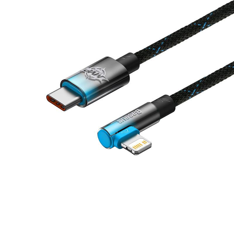 Kabel Baseus USB-C Lightning, 20W, 2m černý modrý