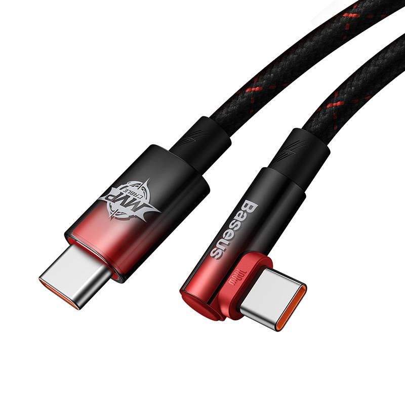 Kabel Baseus USB-C USB-C 100W, 1m černý červený, Kabel, Baseus, USB-C, USB-C, 100W, 1m, černý, červený
