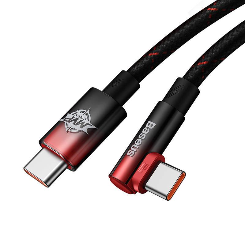 Kabel Baseus USB-C USB-C 100W, 1m černý červený