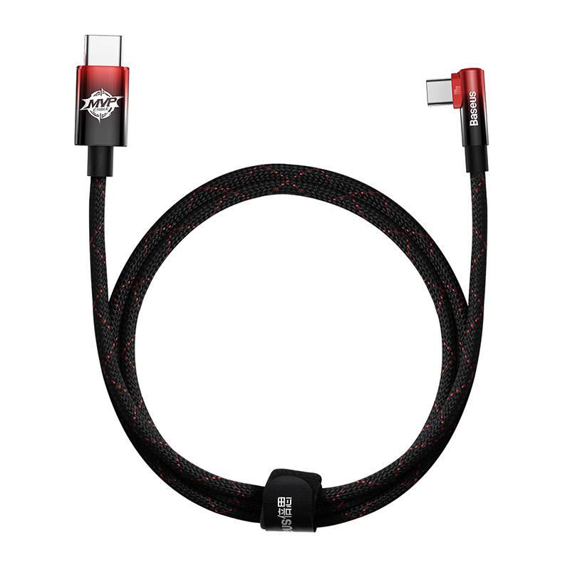 Kabel Baseus USB-C USB-C 100W, 1m černý červený