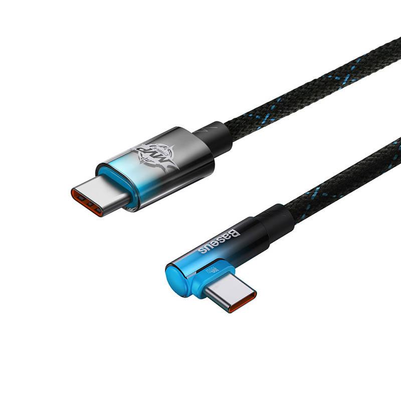 Kabel Baseus USB-C USB-C 100W, 1m černý modrý, Kabel, Baseus, USB-C, USB-C, 100W, 1m, černý, modrý