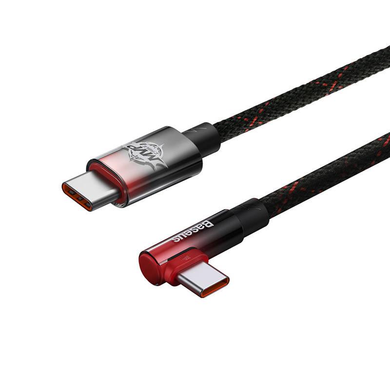 Kabel Baseus USB-C USB-C 100W, 2m černý červený
