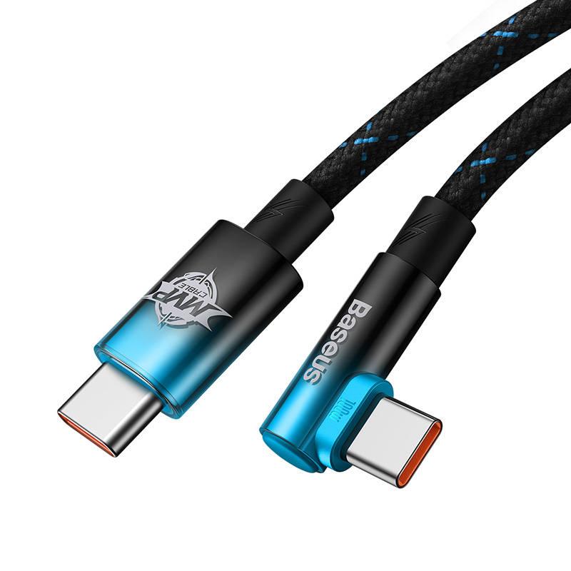 Kabel Baseus USB-C USB-C 100W, 2m černý modrý, Kabel, Baseus, USB-C, USB-C, 100W, 2m, černý, modrý