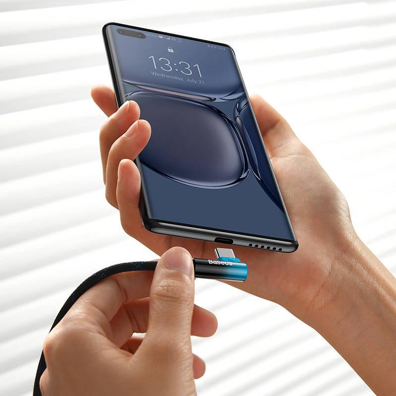 Kabel Baseus USB-C USB-C 100W, 2m černý modrý