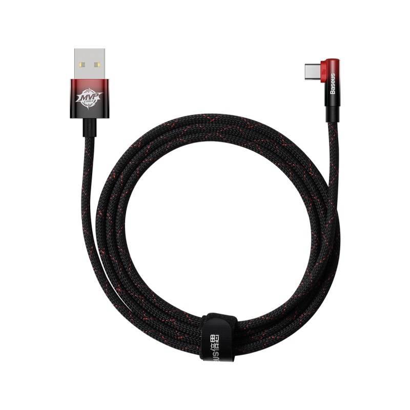 Kabel Baseus USB USB-C 100W, 2m černý červený
