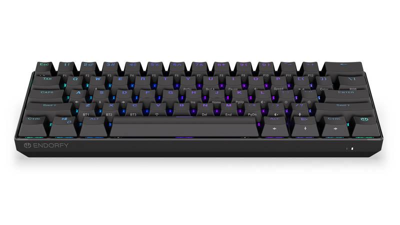 Klávesnice ENDORFY Thock Compact Wireless Kailh Brown, RGB, Bluetooth, 2,4GHz, US layout černá
