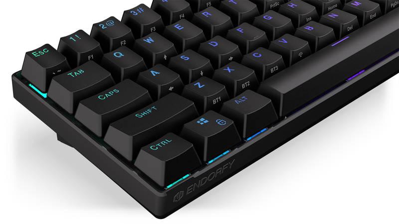 Klávesnice ENDORFY Thock Compact Wireless Kailh Red, RGB, Bluetooth, 2,4GHz, CZ SK layout černá