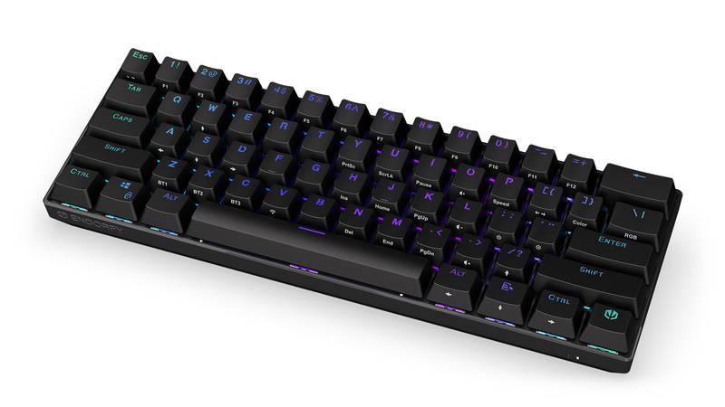 Klávesnice ENDORFY Thock Compact Wireless Kailh Red, RGB, Bluetooth, 2,4GHz, US layout černá