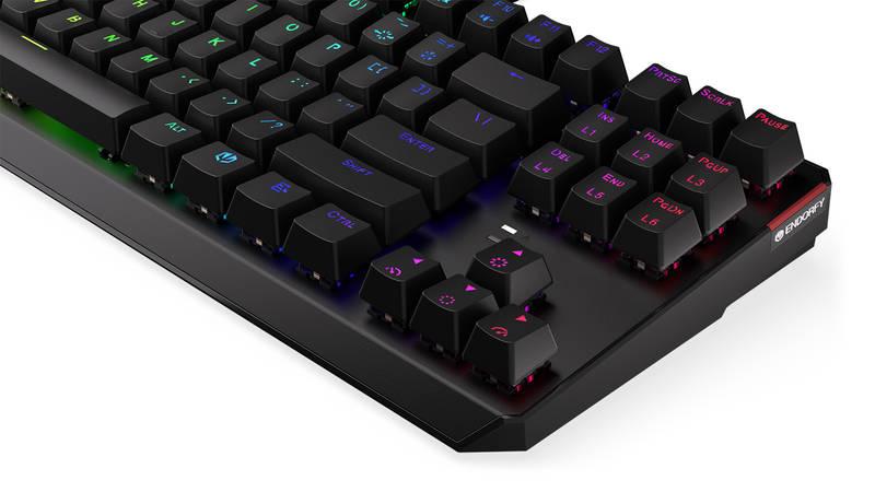 Klávesnice ENDORFY Thock TKL Kailh Brown, RGB, CZ SK layout černá