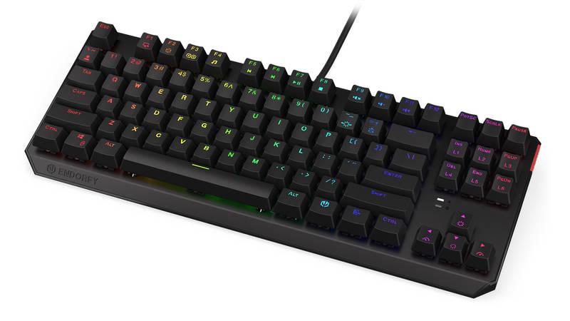 Klávesnice ENDORFY Thock TKL Kailh Brown, RGB, US layout černá