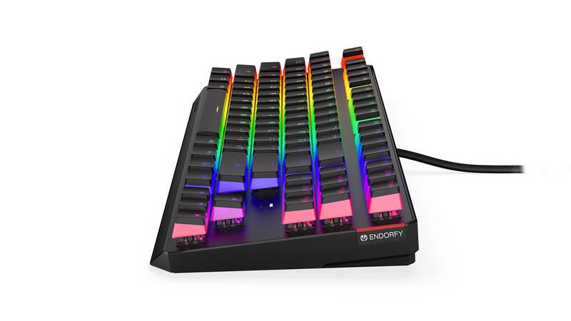 Klávesnice ENDORFY Thock TKL Pudding Kailh Blue, RGB, US layout černá