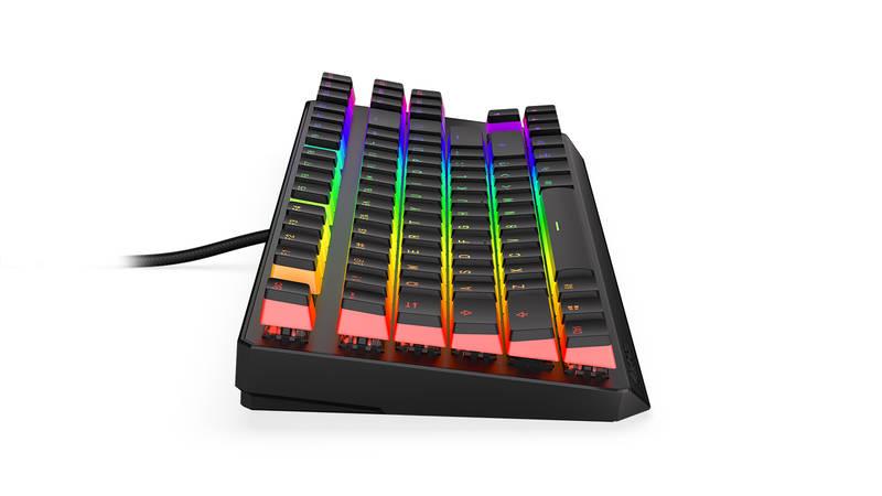 Klávesnice ENDORFY Thock TKL Pudding Kailh Red, RGB, US layout černá