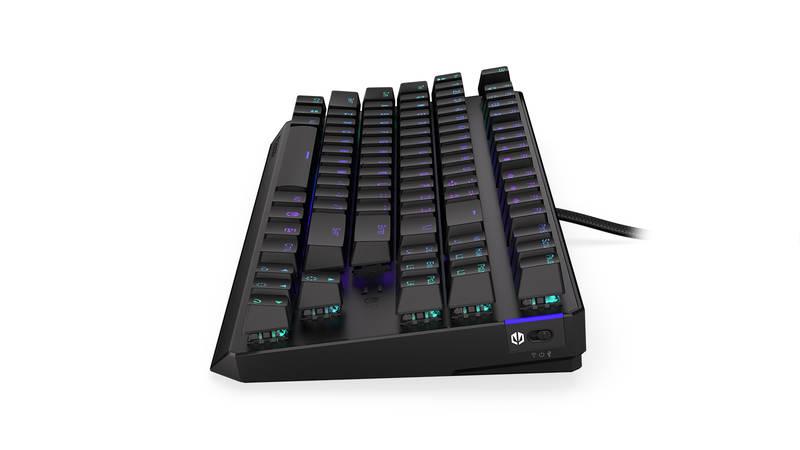 Klávesnice ENDORFY Thock TKL Wireless Black switche, US layout, ARGB černá