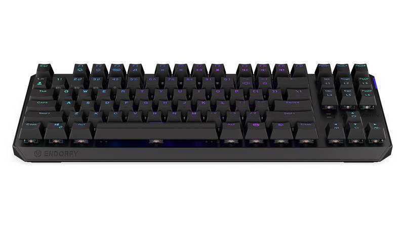 Klávesnice ENDORFY Thock TKL Wireless Red switche, US layout, RGB černá
