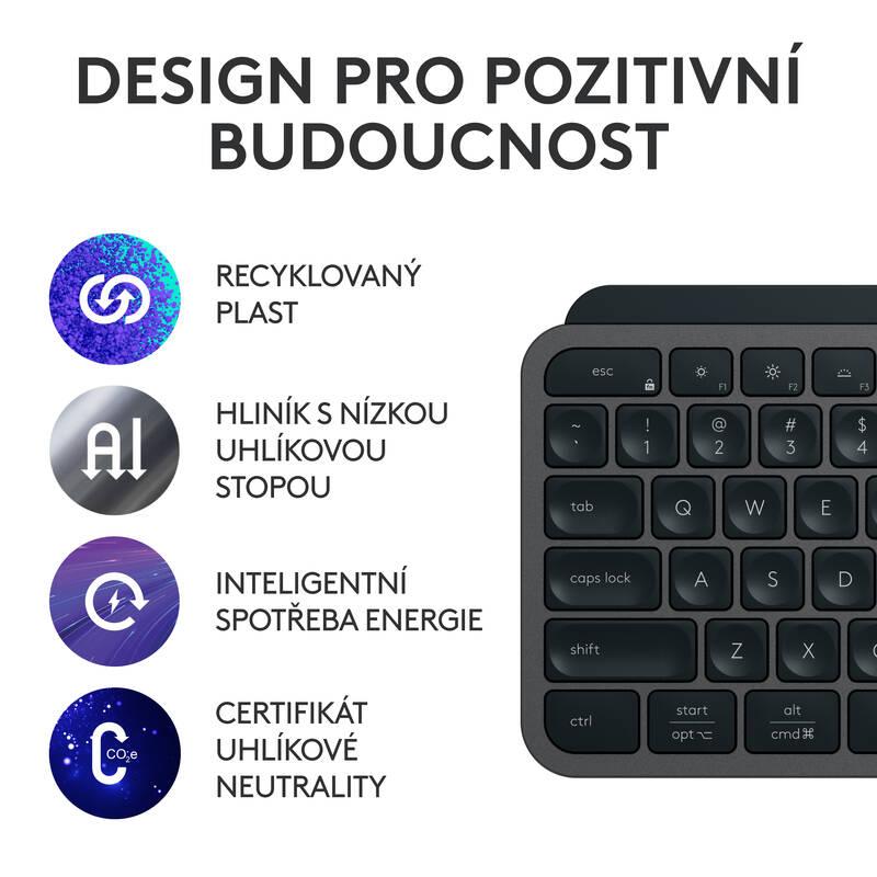 Klávesnice Logitech MX Keys S, CZ SK layout - grafitová