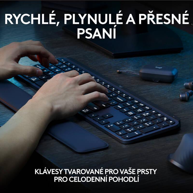 Klávesnice Logitech MX Keys S, CZ SK layout - grafitová