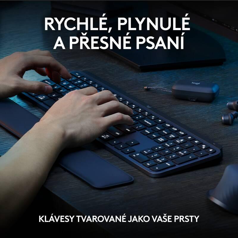 Klávesnice Logitech MX Keys S, US layout - grafitová