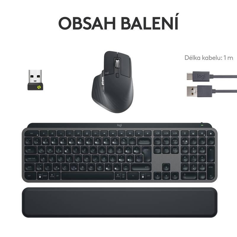 Klávesnice s myší Logitech MX Keys S Combo - grafitová