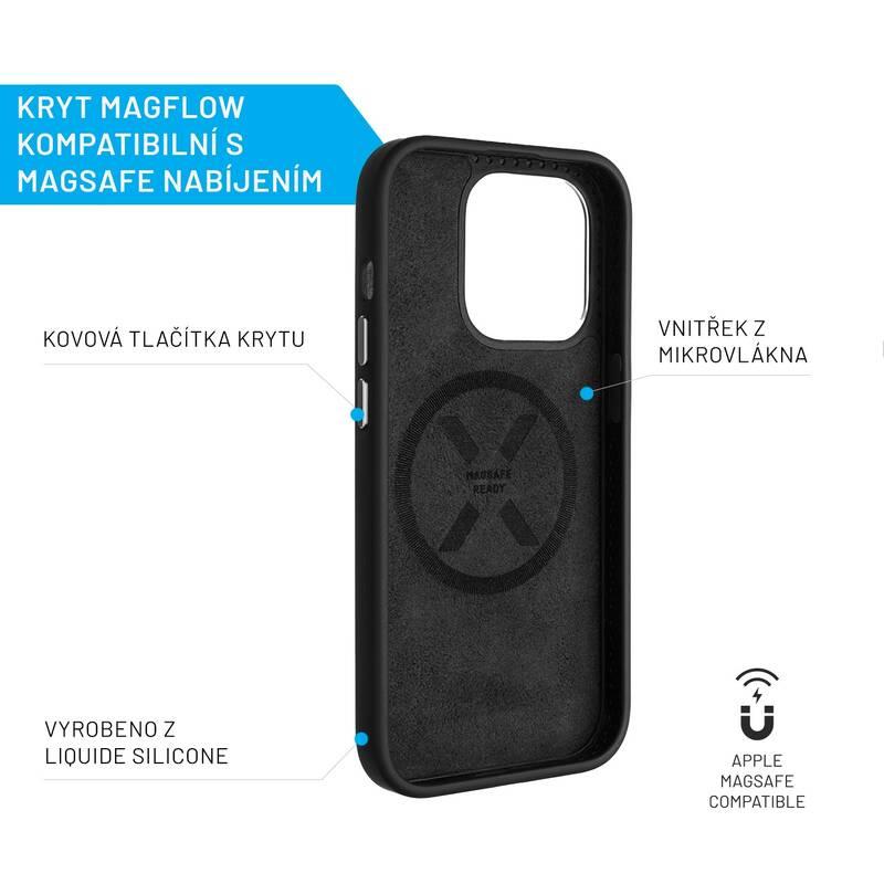 Kryt na mobil FIXED MagFlow s podporou MagSafe na Apple iPhone 14 Pro černý