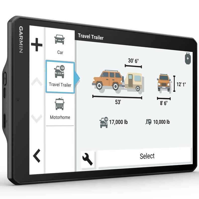 Navigační systém GPS Garmin Camper 1095 Live Traffic černý, Navigační, systém, GPS, Garmin, Camper, 1095, Live, Traffic, černý