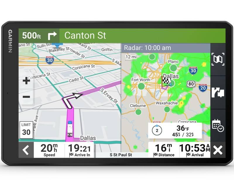 Navigační systém GPS Garmin Camper 1095 Live Traffic černý
