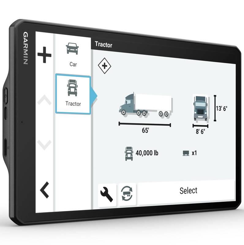 Navigační systém GPS Garmin dēzl™ LGV1010 Live Traffic černý