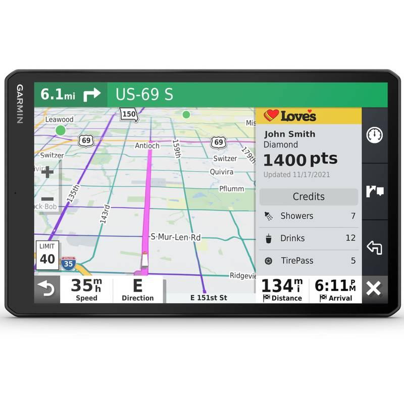 Navigační systém GPS Garmin dēzl™ LGV1010 Live Traffic černý