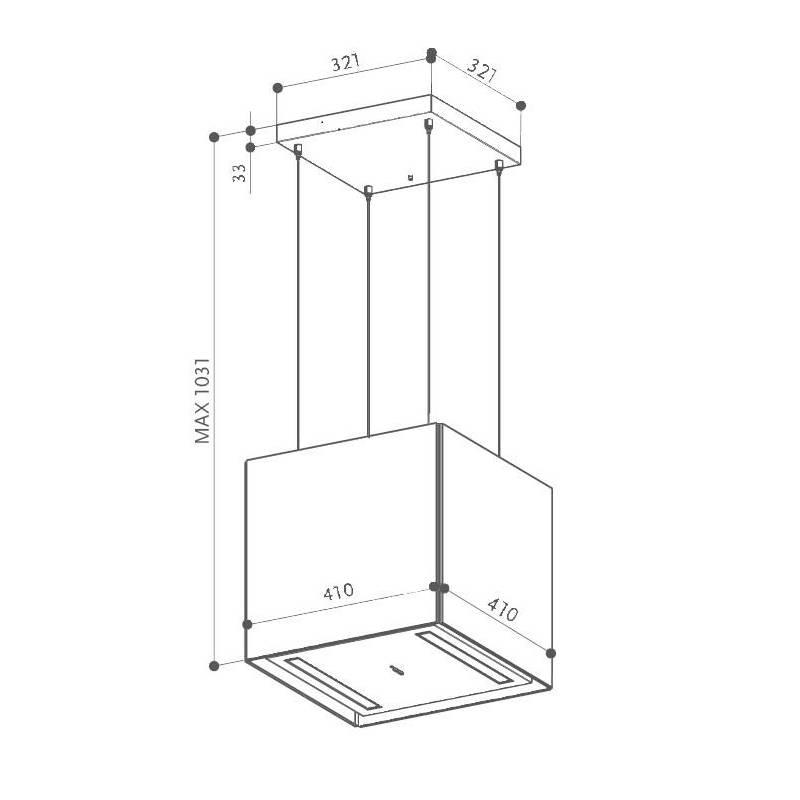 Odsavač par Faber SOFT CUBE NERO INGO F40, Odsavač, par, Faber, SOFT, CUBE, NERO, INGO, F40