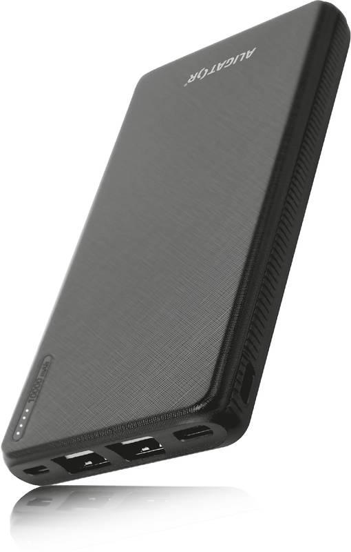 Powerbank Aligator PB1000, 10000mAh 3v1 černá