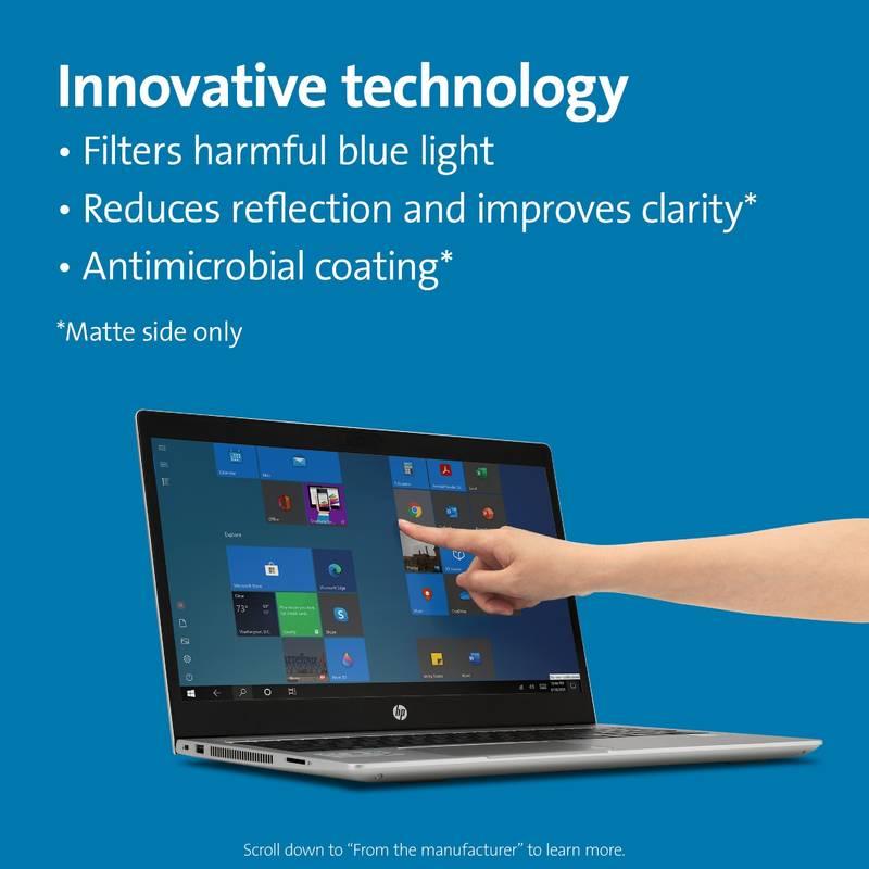 Privátní filtr KENSINGTON Anti-Glare and Blue Light Reduction Filter pro notebook 14" , odnímatelný