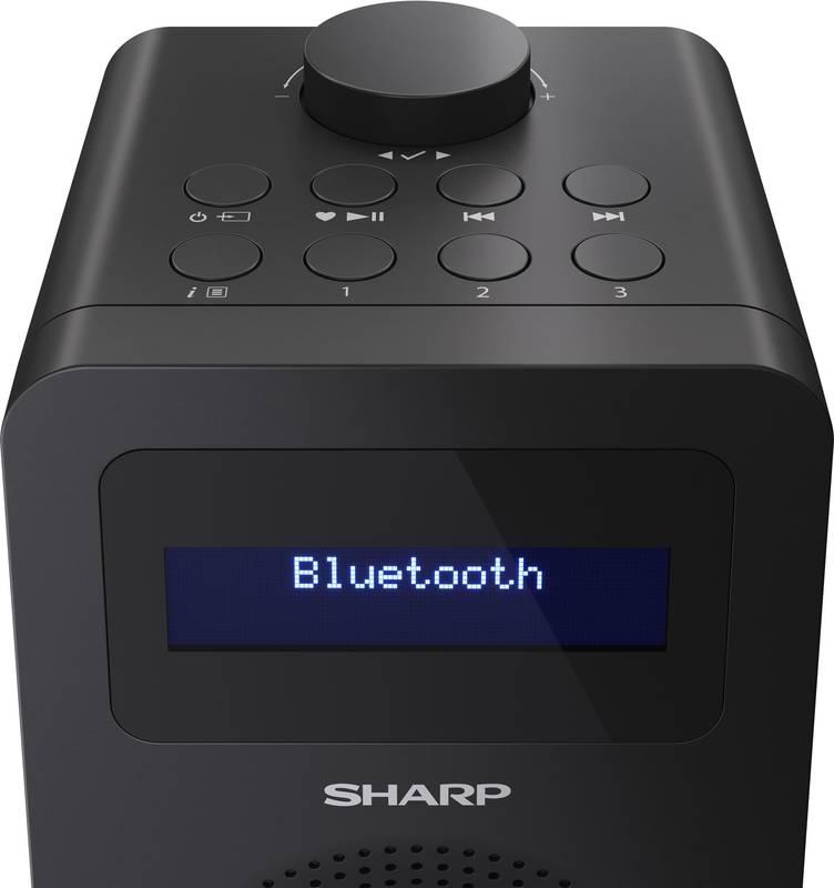 Radiopřijímač s DAB Sharp DR-430 černý