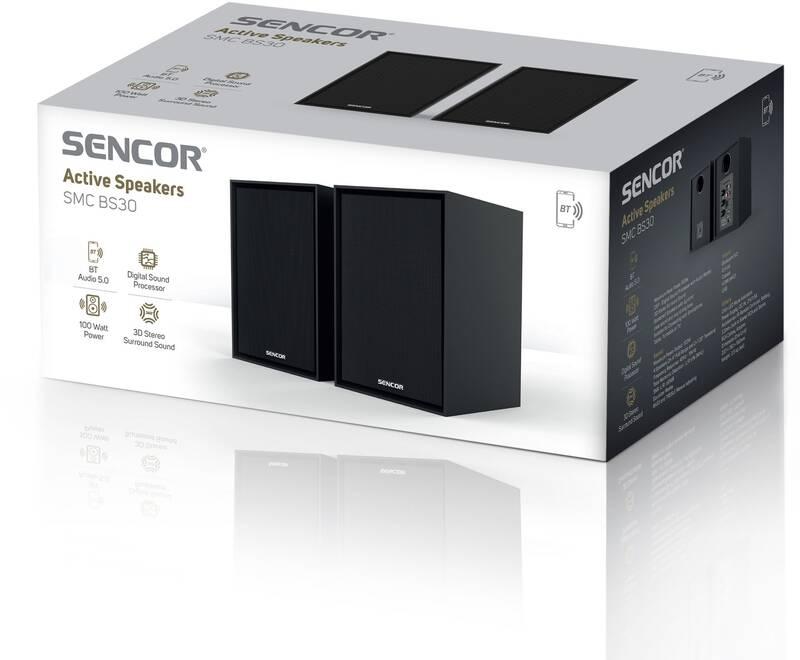 Reproduktory Sencor SMC BS30, 2 ks černý, Reproduktory, Sencor, SMC, BS30, 2, ks, černý