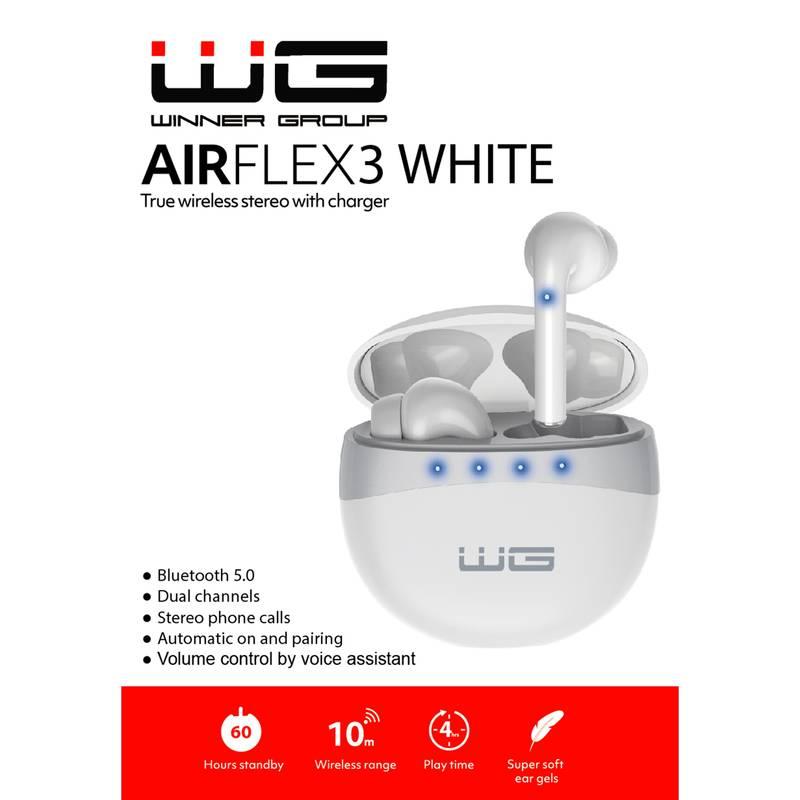 Sluchátka WG AirFlex 3 bílá