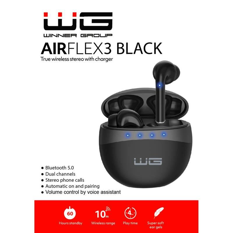 Sluchátka WG AirFlex 3 černá