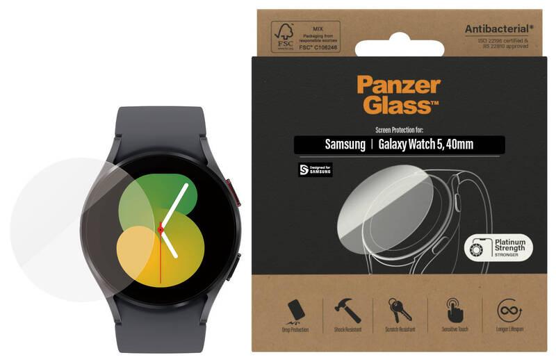 Tvrzené sklo PanzerGlass na Samsung Galaxy Watch 5