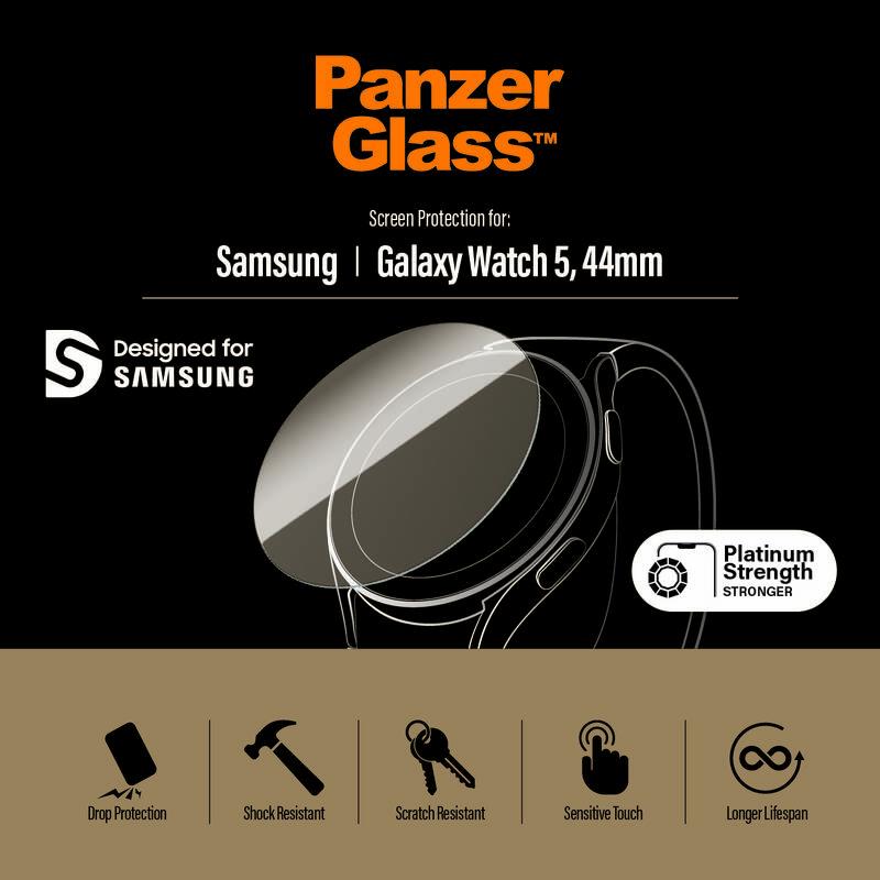 Tvrzené sklo PanzerGlass na Samsung Galaxy Watch 5, Tvrzené, sklo, PanzerGlass, na, Samsung, Galaxy, Watch, 5
