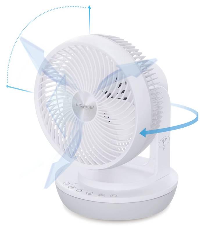 Ventilátor stolní Stylies Tara bílý