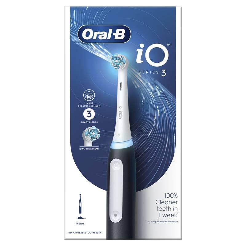 Zubní kartáček Oral-B iO Series 3 iO3 Black, Zubní, kartáček, Oral-B, iO, Series, 3, iO3, Black